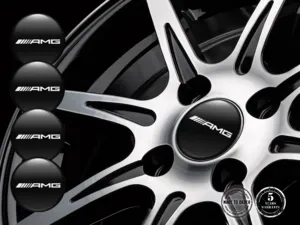 Mercedes Harzgewölbte Aufkleber Rennsport-Felgenlogos